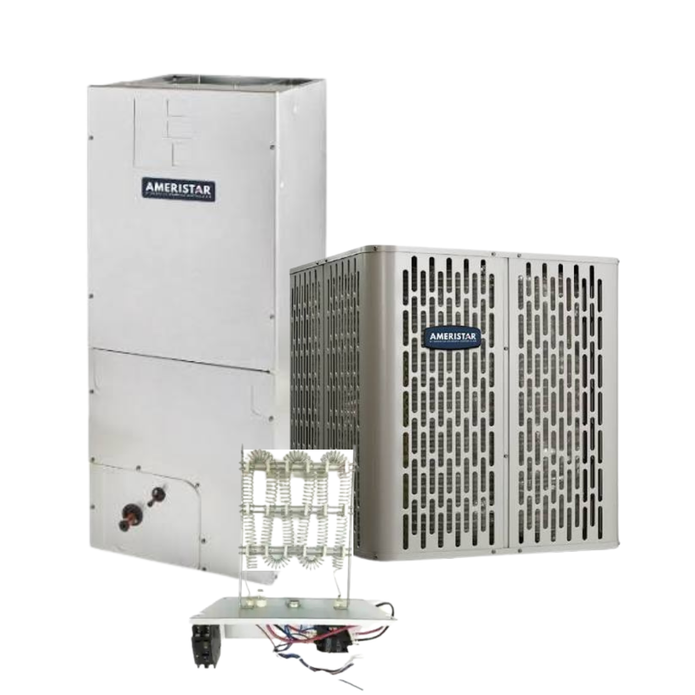 Ameristar A5HP4 - 1.5 Ton - 14.3 SEER2/7.5 HSPF2 Heat Pump with A5AHC002A1B Air Handler - Single-Stage - Heat Pump System - with install
