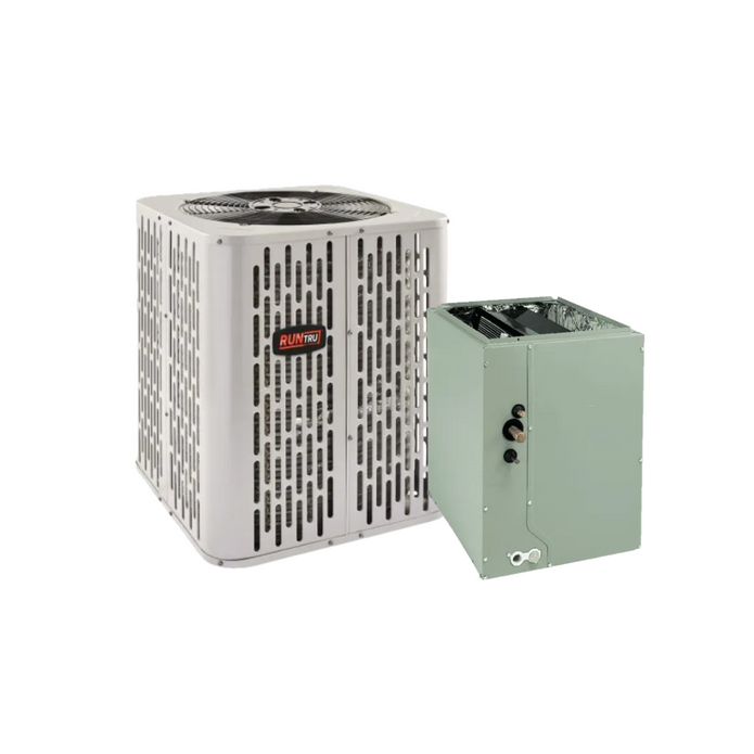 RunTru 2-Ton 15 SEER2 HVAC System Single-Stage Condenser and '003' Coil Bundle | Plano TX Local Selection
