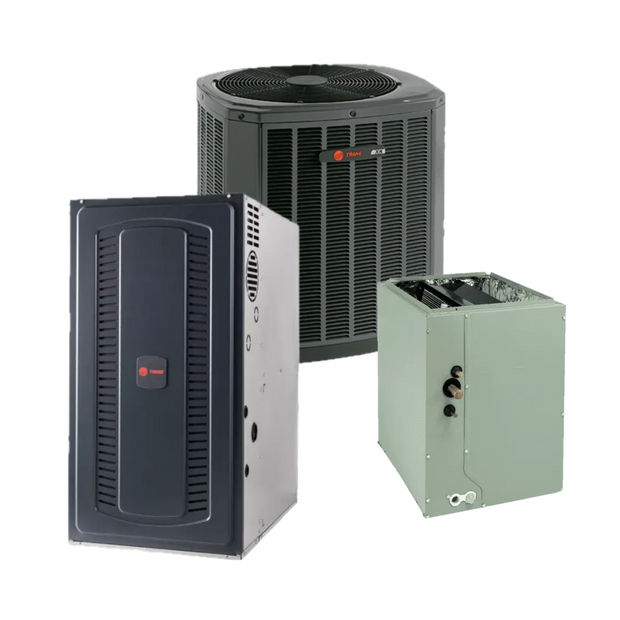 Trane - 14.3 SEER2 - 5-Ton - Single-Stage Gas System with 2-Stage 80% Furnace|Plano TX Ready Stock