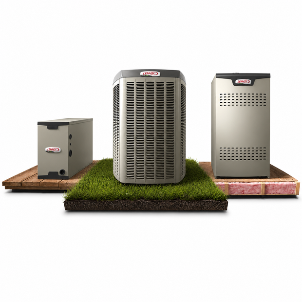 Lennox Elite EL22KCV - 4 Ton - 20.5 SEER2 AC with SL280 - Two-Stage/Variable - 80% AFUE Furnace - Horizontal Coil - Gas System - with install